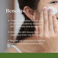 Image highlighting benefits of Sayonara Face Wash, including acne reduction, skin hydration, improved elasticity, dark spot removal, soothing, and exfoliation.